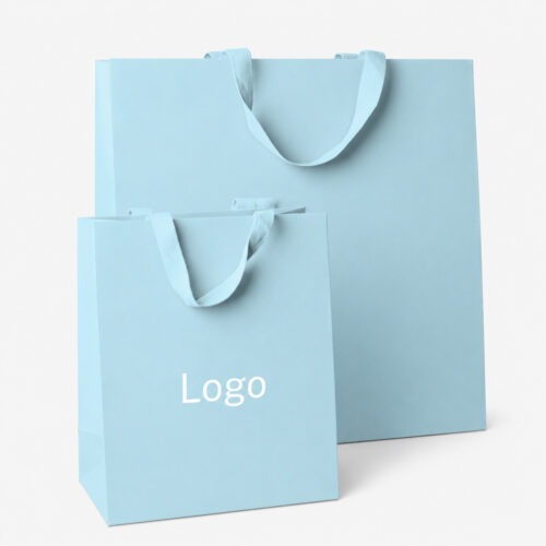 Paper Bag Eco Brandable - Ice Mint, 19x11x23cm