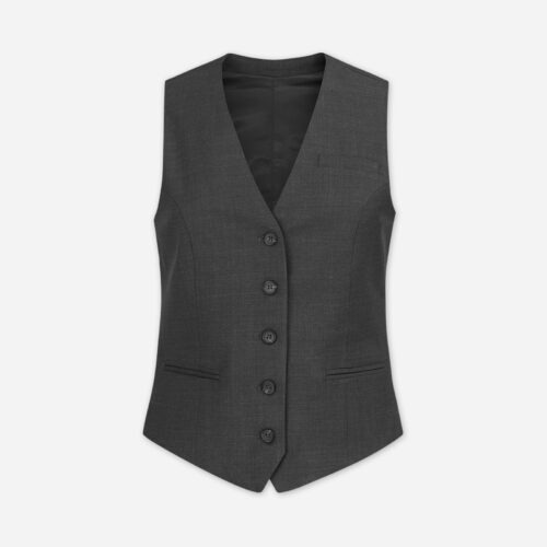 Ladies Waistcoat Edit - Dark Grey, 32