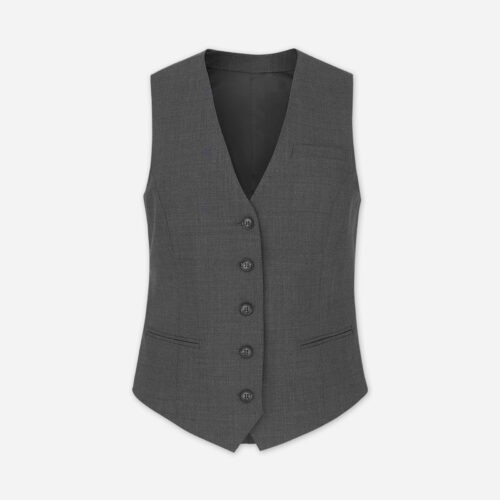 Ladies Waistcoat Edit - Campaign - Grey, 32