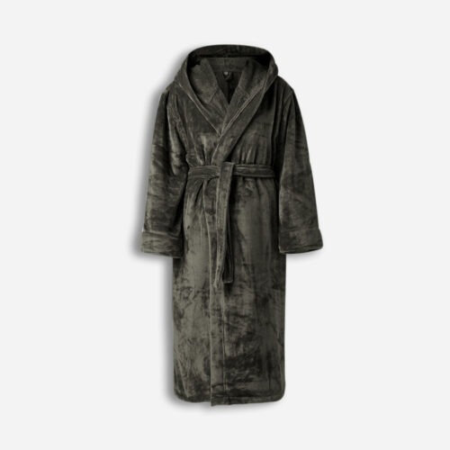 Bathrobe Hoodie Brandable - Dark Grey, S