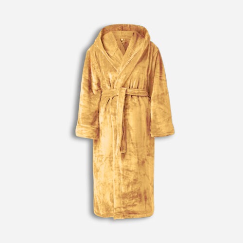 Bathrobe Hoodie Brandable - Honey Gold, S