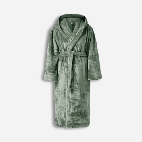 Bathrobe Hoodie Brandable - Moss Green, S
