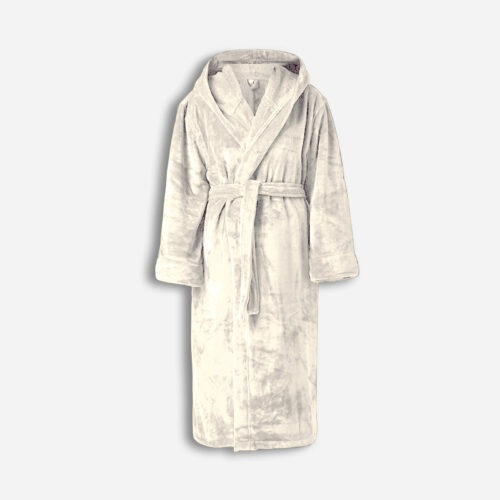 Bathrobe Hoodie Brandable - Off White, S