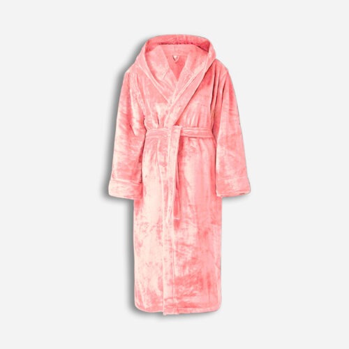 Bathrobe Hoodie Brandable - Pink, S