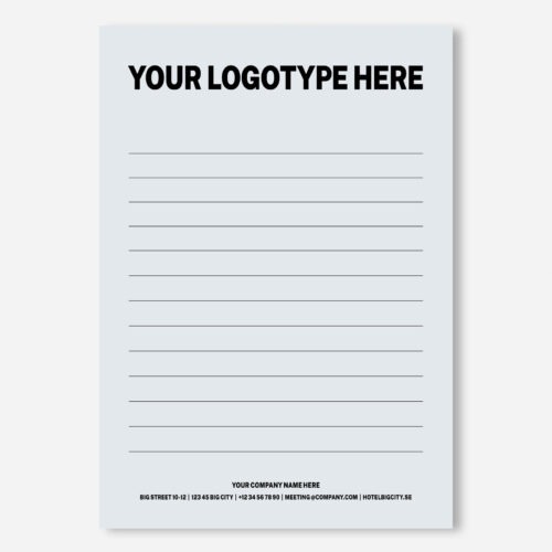 Note Pad Signature A5 Brandable - Ice Mint