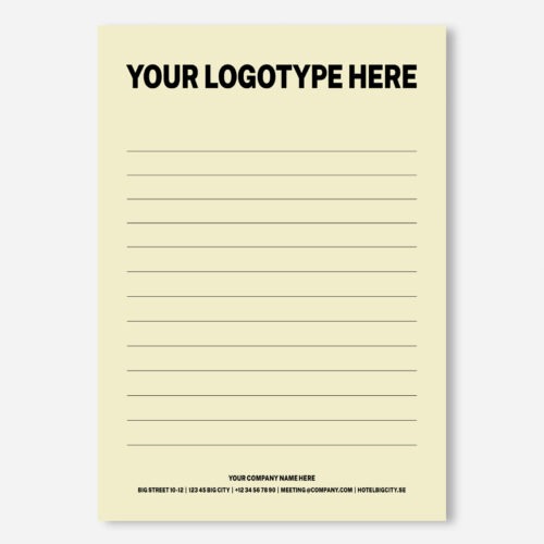 Note Pad Signature A5 Brandable - Limoncello