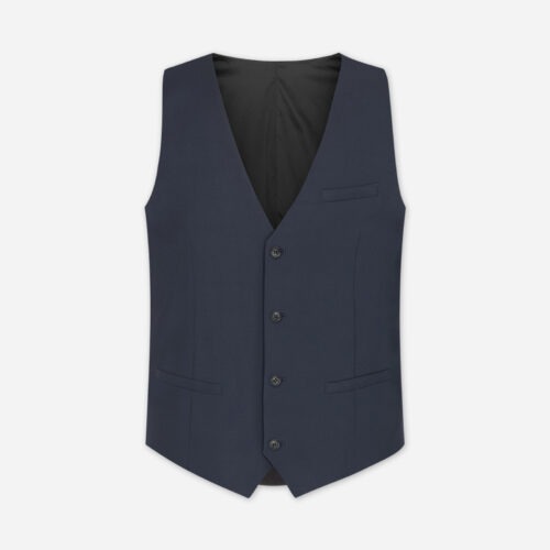 Men's Waistcoat Edwin - Campaign - Navy Blue, 44