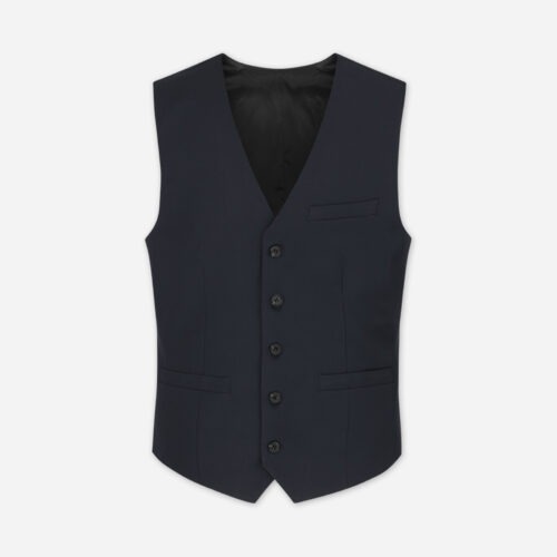 Men's Waistcoat Eric - Navy Blue, 44