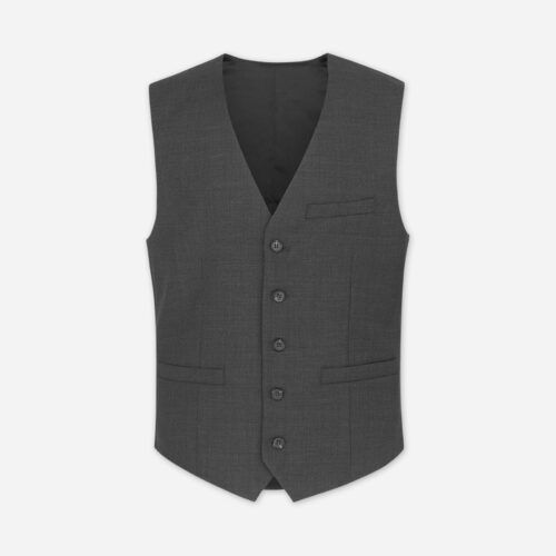 Men's Waistcoat Eric - Dark Grey, 44