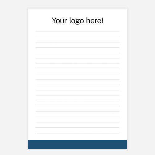 Note Pad Core A5 Brandable - Blueberry