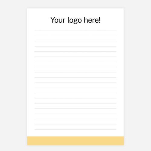 Note Pad Core A5 Brandable - Limoncello